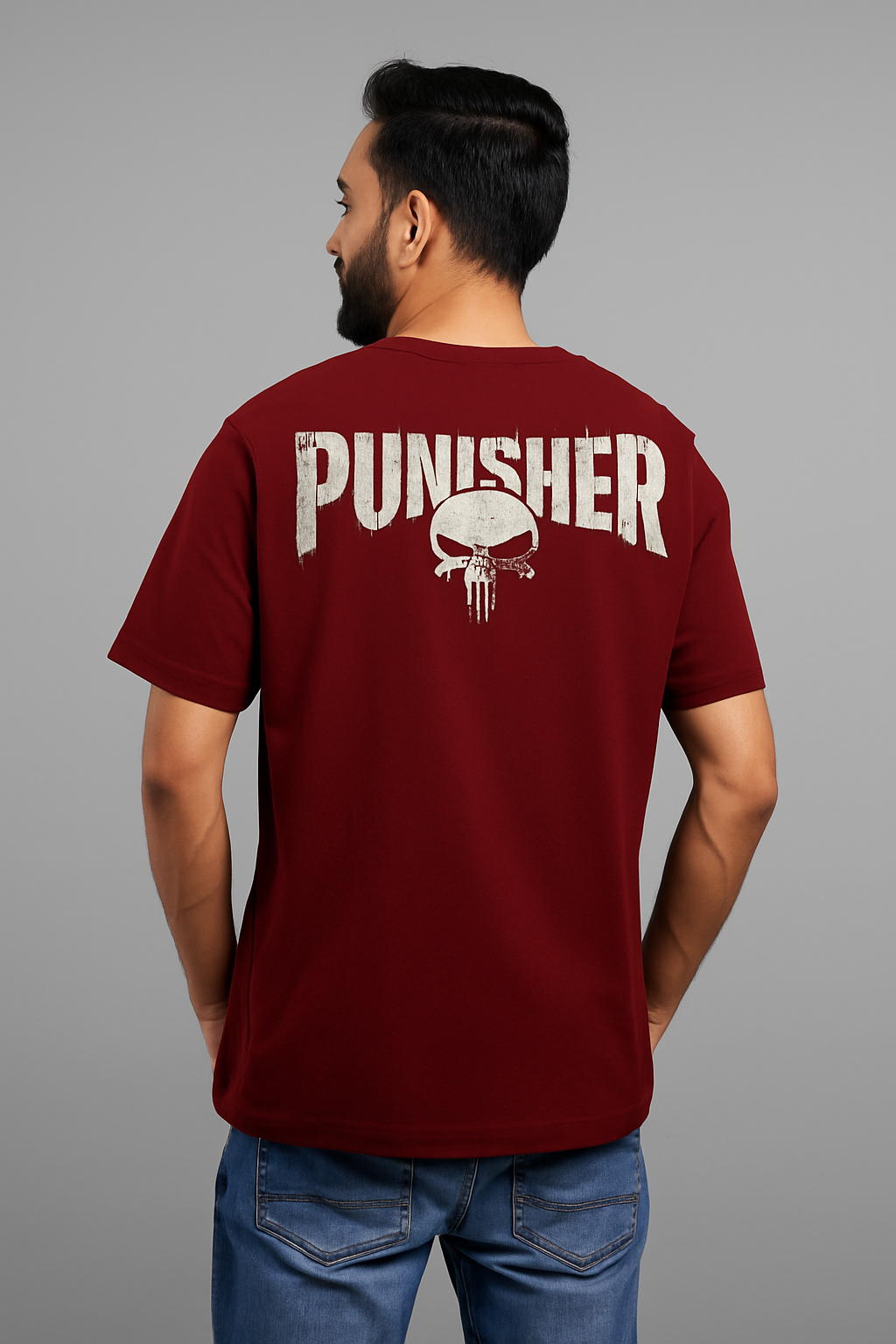 The Punisher Drop Shoulder Unisex Oversized T-Shirt