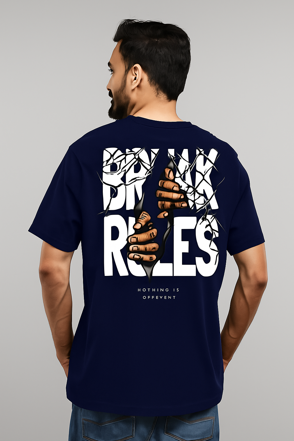 Break The Rules Drop Shoulder Unisex Oversized T-Shirt