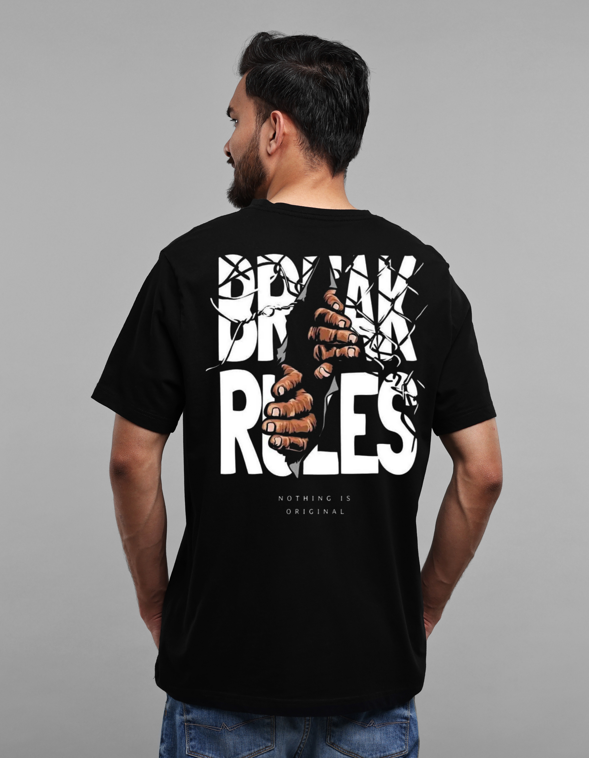 Break The Rules Drop Shoulder Unisex Oversized T-Shirt