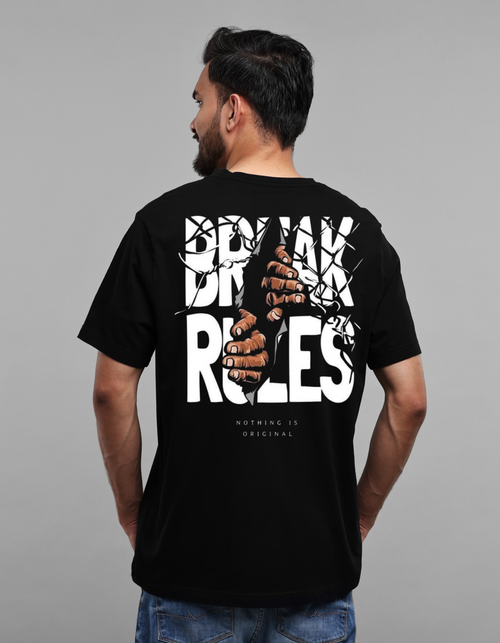 Break The Rules Drop Shoulder Unisex Oversized T-Shirt